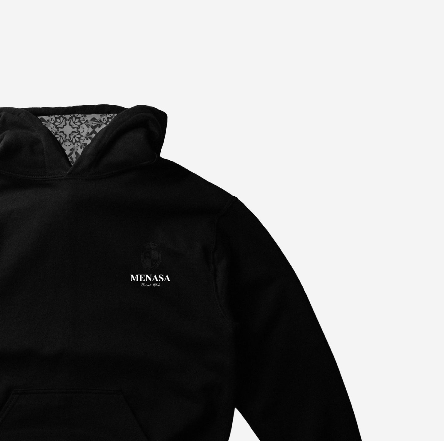 Menasa Logo Embroidered Hoodie